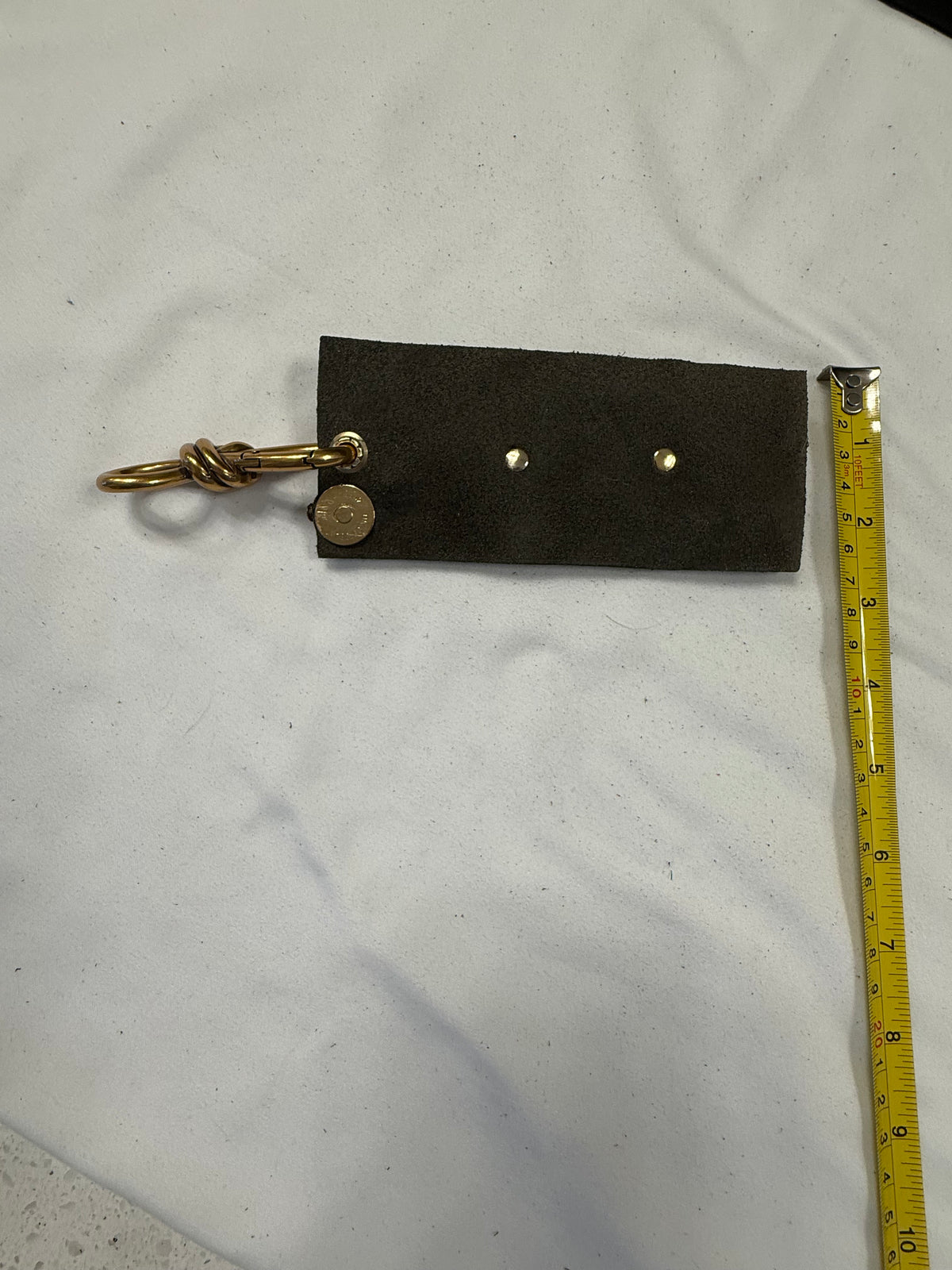 Repurposed Moss Mills Clutch Metal Horse Emblem on Green Leather Bag Charm