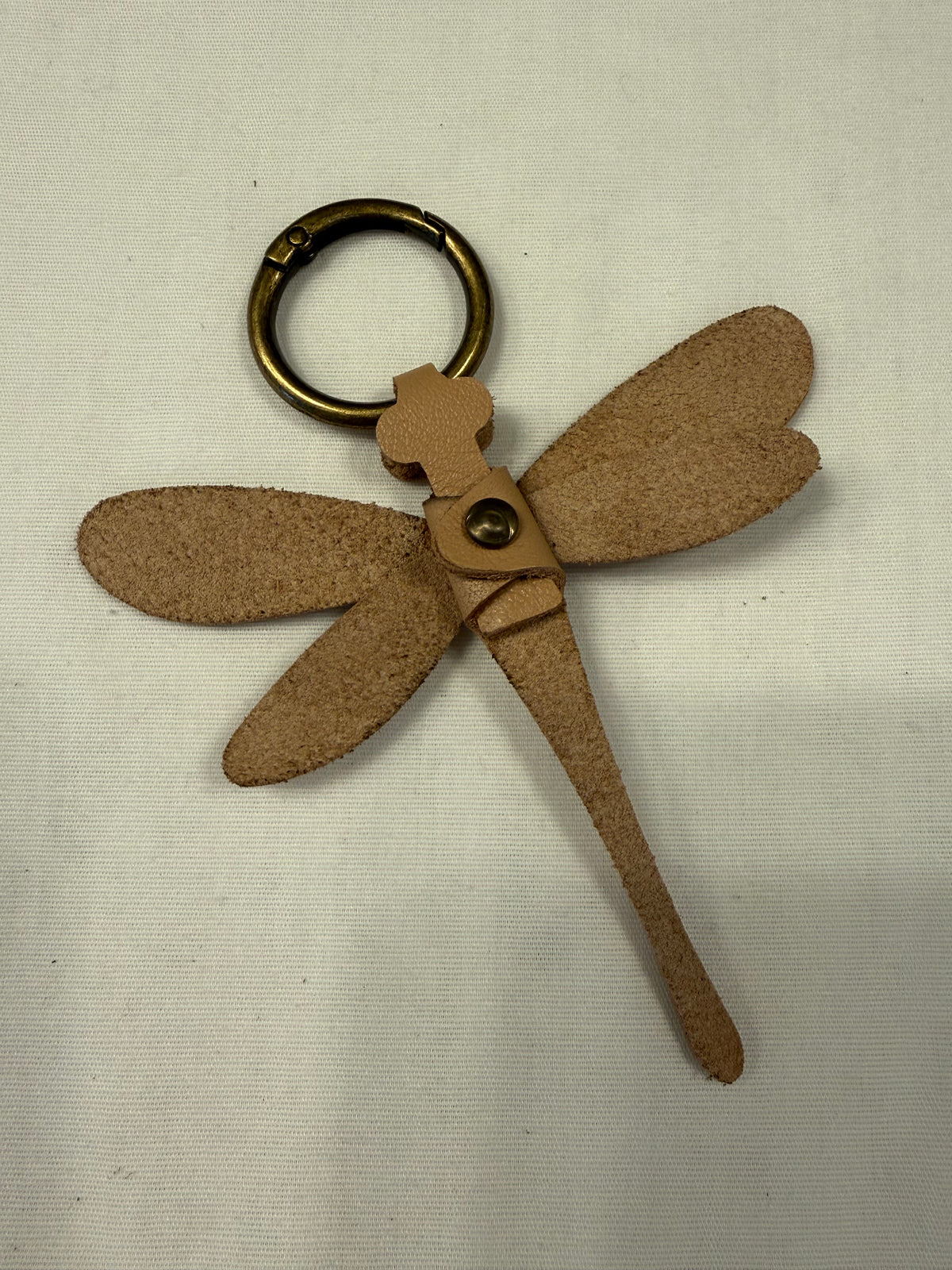 Leather Dragonfly Bag Charm