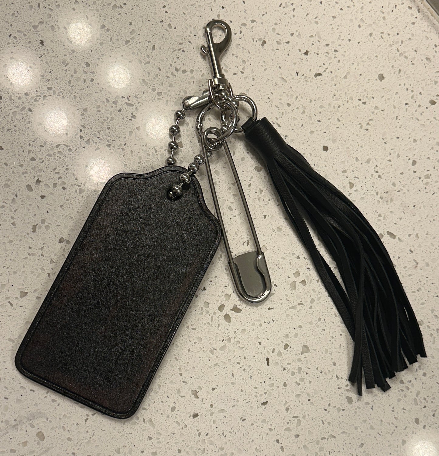 Upcrafted Coach XL Hangtag Bag Charm Cluster