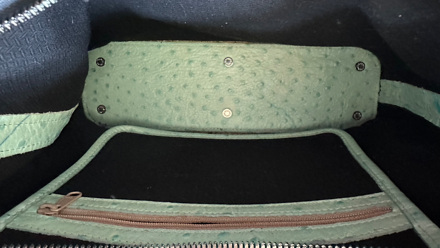 Dooney & Bourke Ostrich Leather Hobo Shoulder Bag – Upcrafted