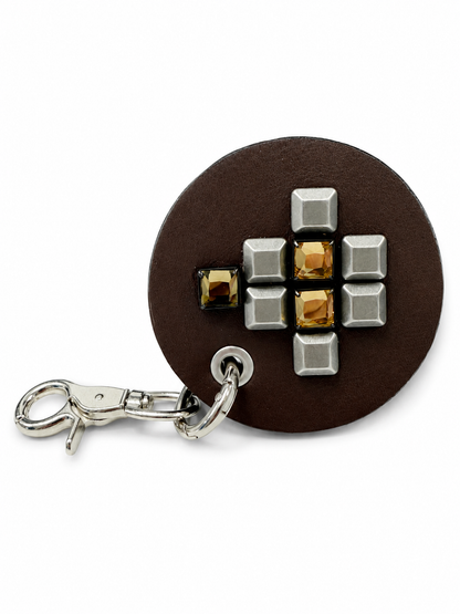 Repurposed piece of a Coach Bag - Bag Charm