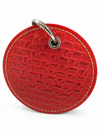 Repurposed 1990s Coach Coaster Bag Charm