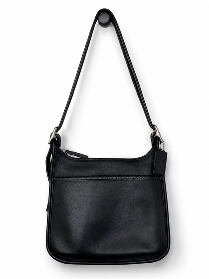 Coach 2007 Reissue Legacy Zip Black Leather Bag Style 9966 Nickel Silver Hardware- Pre-loved