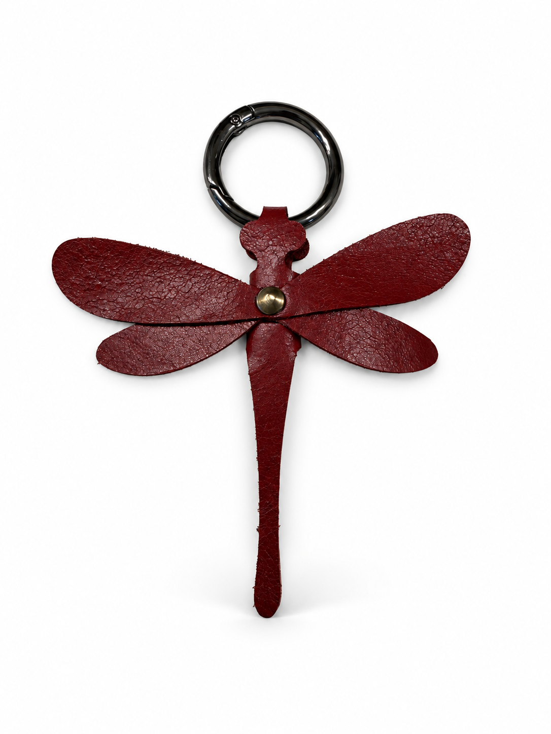 Leather Dragonfly Bag Charm