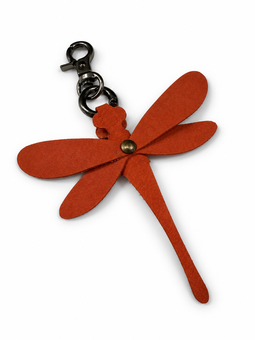 Leather Dragonfly Bag Charm