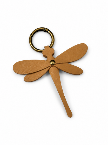 Leather Dragonfly Bag Charm