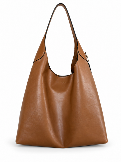 Pre-Loved Coach Brooklyn 39 Hobo Bag in Natural Grain Leather | Style CU044