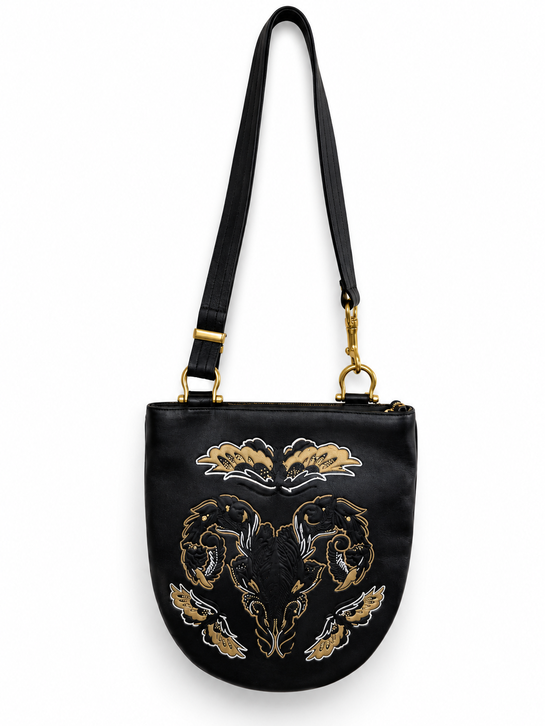Pre-Loved Chelsea Champlain x Coach Collaboration Tattoo Ram Skull Moth Watermelon Bag
