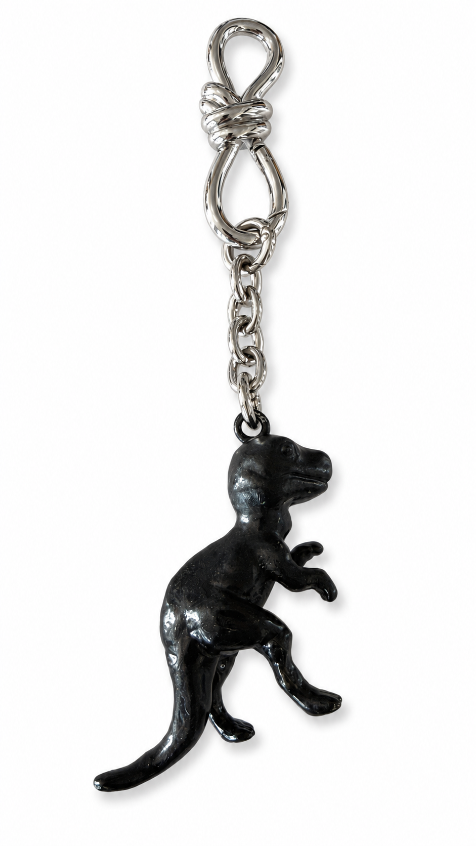 Upcrafted Coach Rexy Metal Bag Charm – Painted Black & Distressed