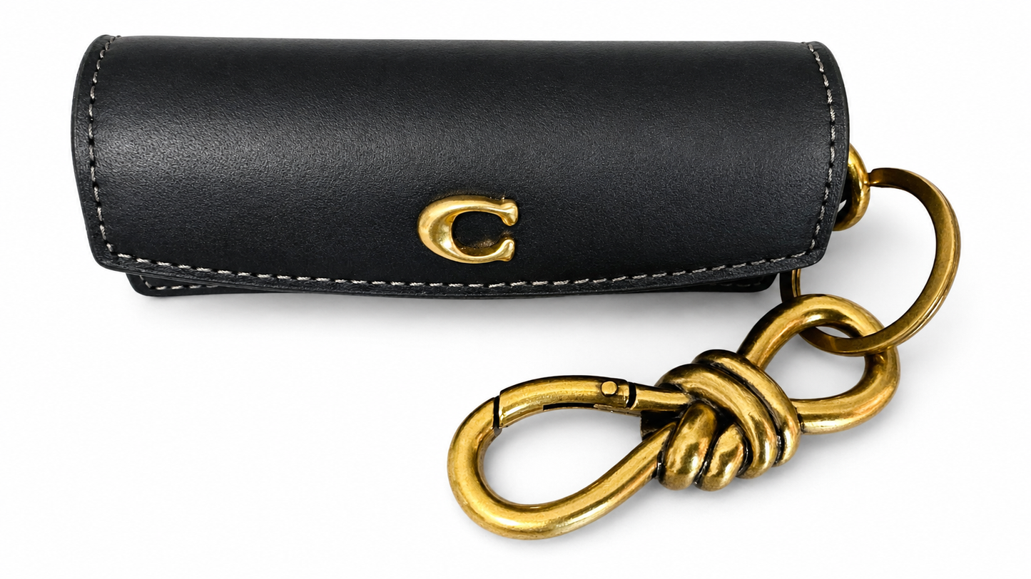Upcrafted Coach Dice Case Converted to a Lipstick Case/Charm