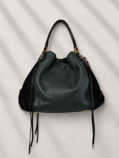 Coach Amazon Green Edie 42 with Rivets- Pre-Loved