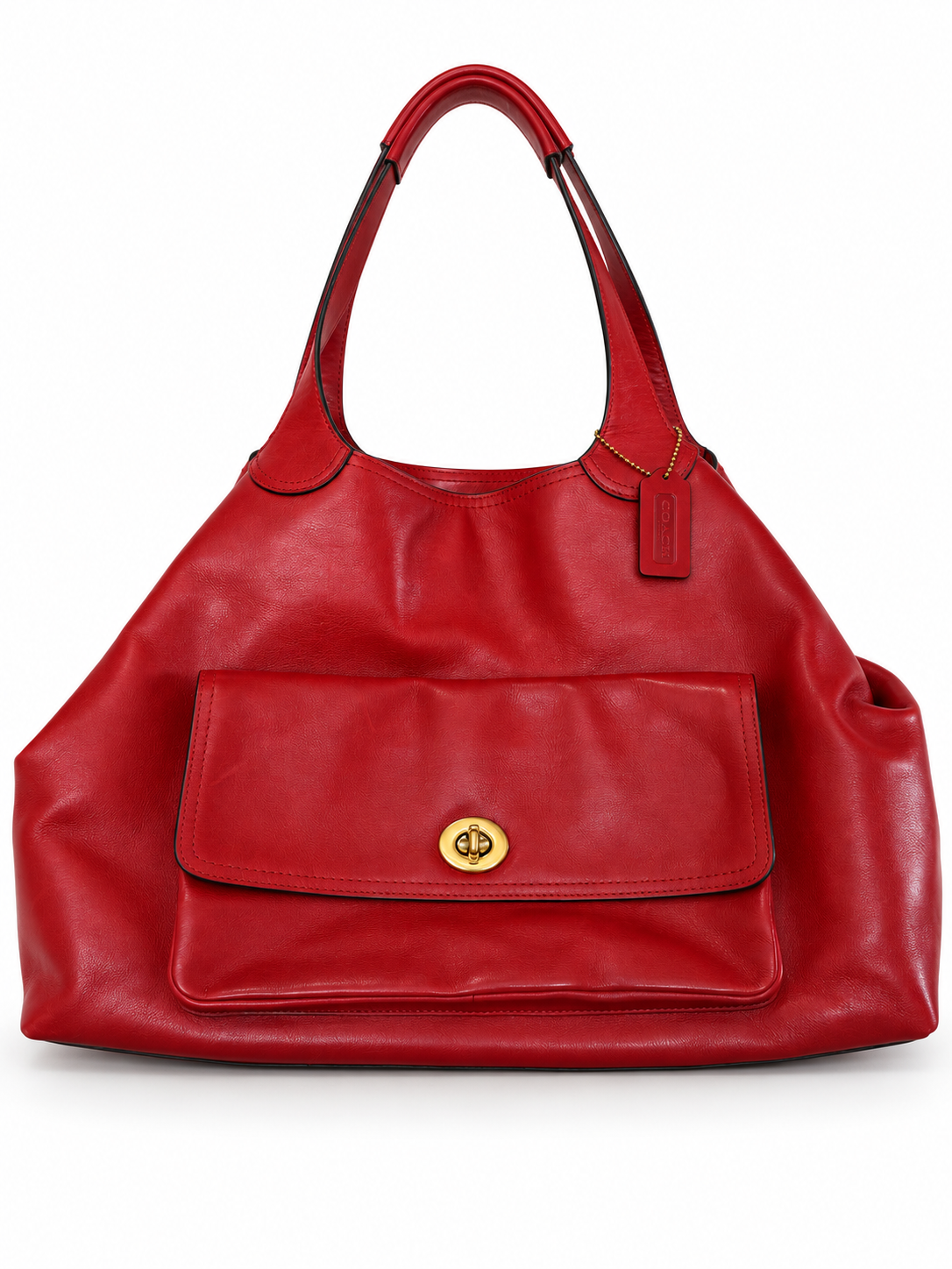 Pre-Loved Coach Legacy American Icon Tote in Red Leather | Style 19997