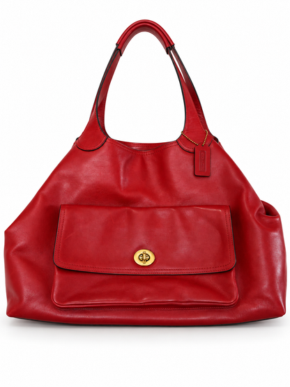 Pre-Loved Coach Legacy American Icon Tote in Red Leather | Style 19997