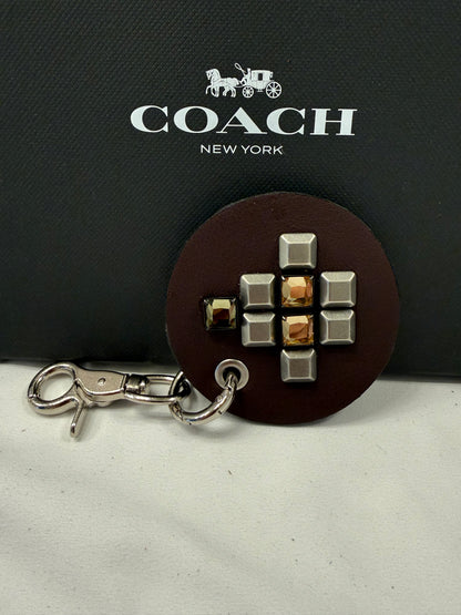 Repurposed piece of a Coach Bag - Bag Charm