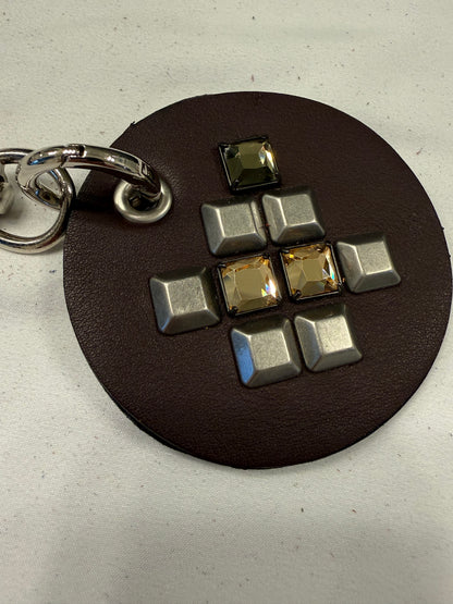 Repurposed piece of a Coach Bag - Bag Charm