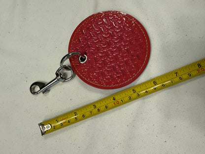 Repurposed 1990s Coach Coaster Bag Charm