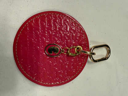 Repurposed Coach 1990s Coaster with a Coach Cameo Charm from a Bracelet