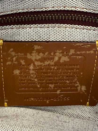 Pre-Loved Coach Rogue 31 Heather Gray Replaced with Red Leather Clochette and Hangtag