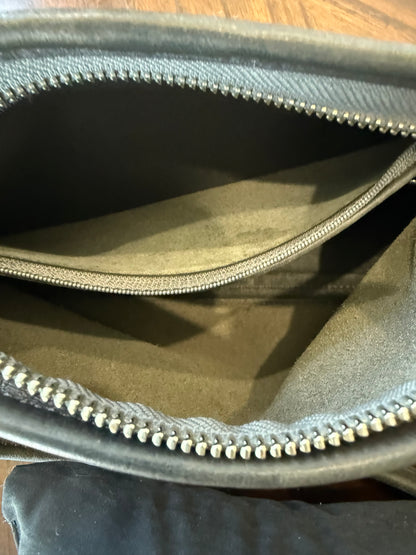 Pre-Loved Vintage Gray Coach Leather Small Legacy Hobo Shoulder Bag Style 9059