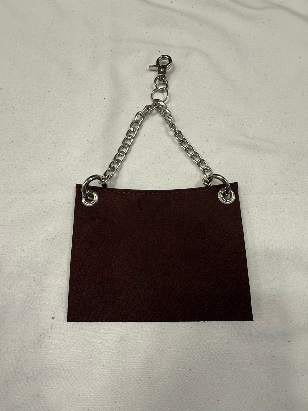 Repurposed Piece of a Coach Handbag with T-Rex Emblem Bag Charm