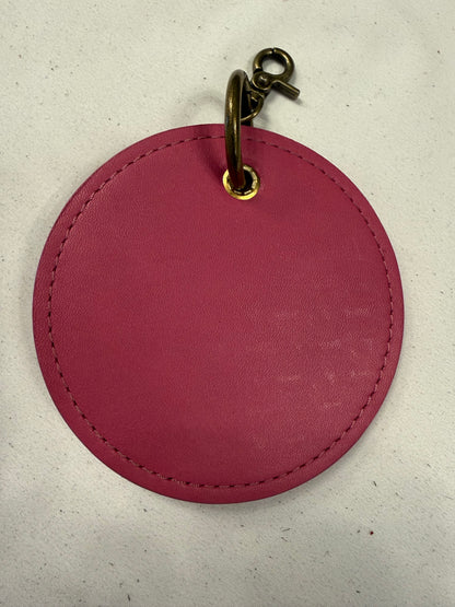 Repurposed Coach 1990s Coaster with Lock Bag Charm