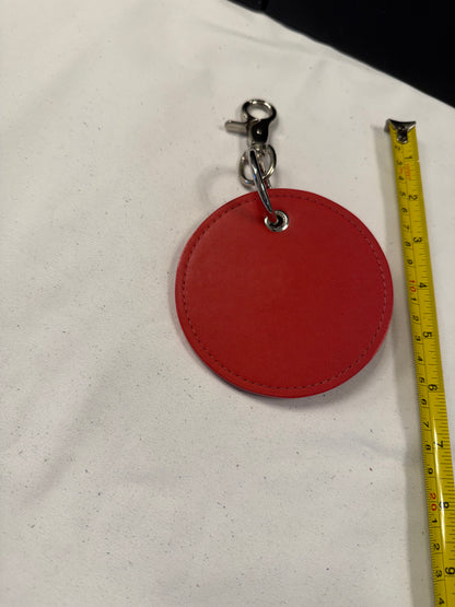 Repurposed 1990s Coach Coaster with Lock and Key (works) in Silver Tone