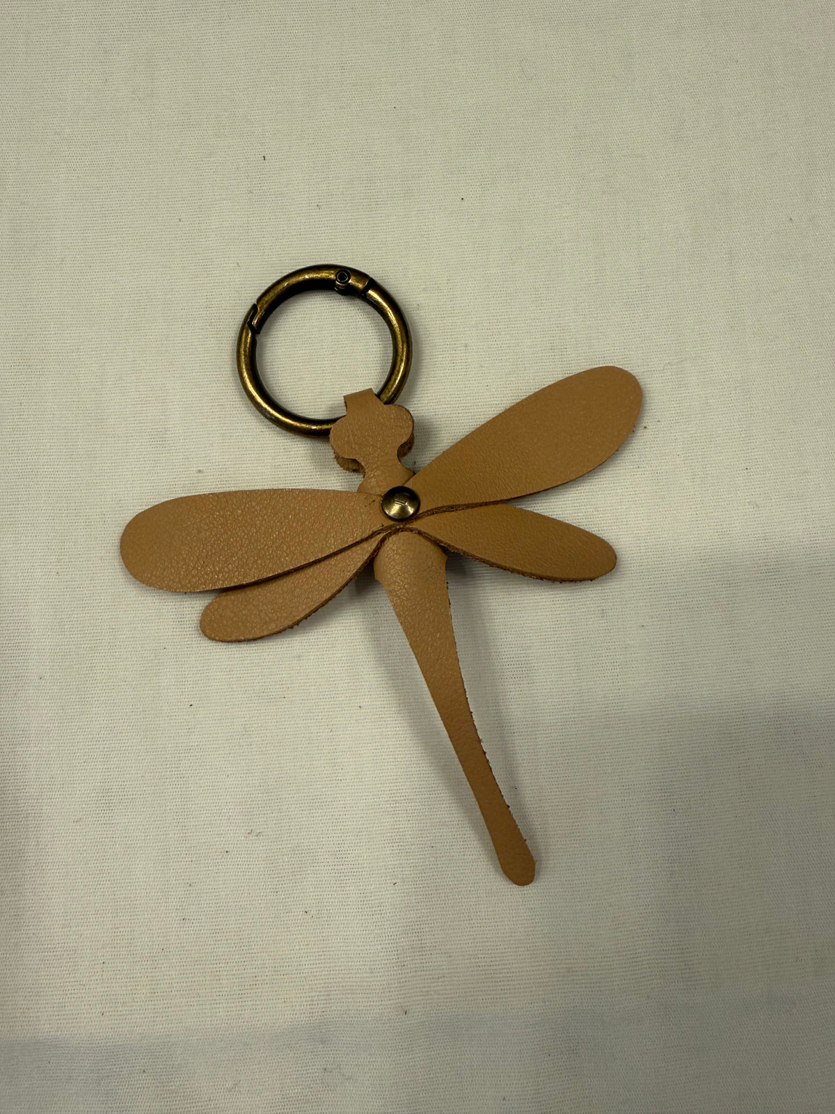 Leather Dragonfly Bag Charm