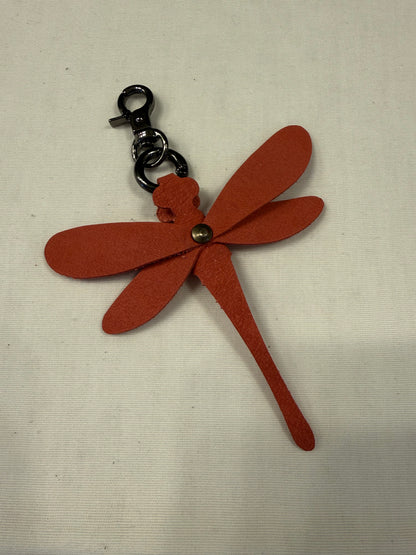 Leather Dragonfly Bag Charm