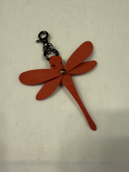 Leather Dragonfly Bag Charm
