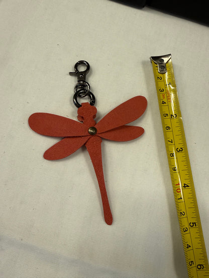 Leather Dragonfly Bag Charm