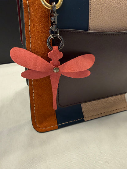 Leather Dragonfly Bag Charm