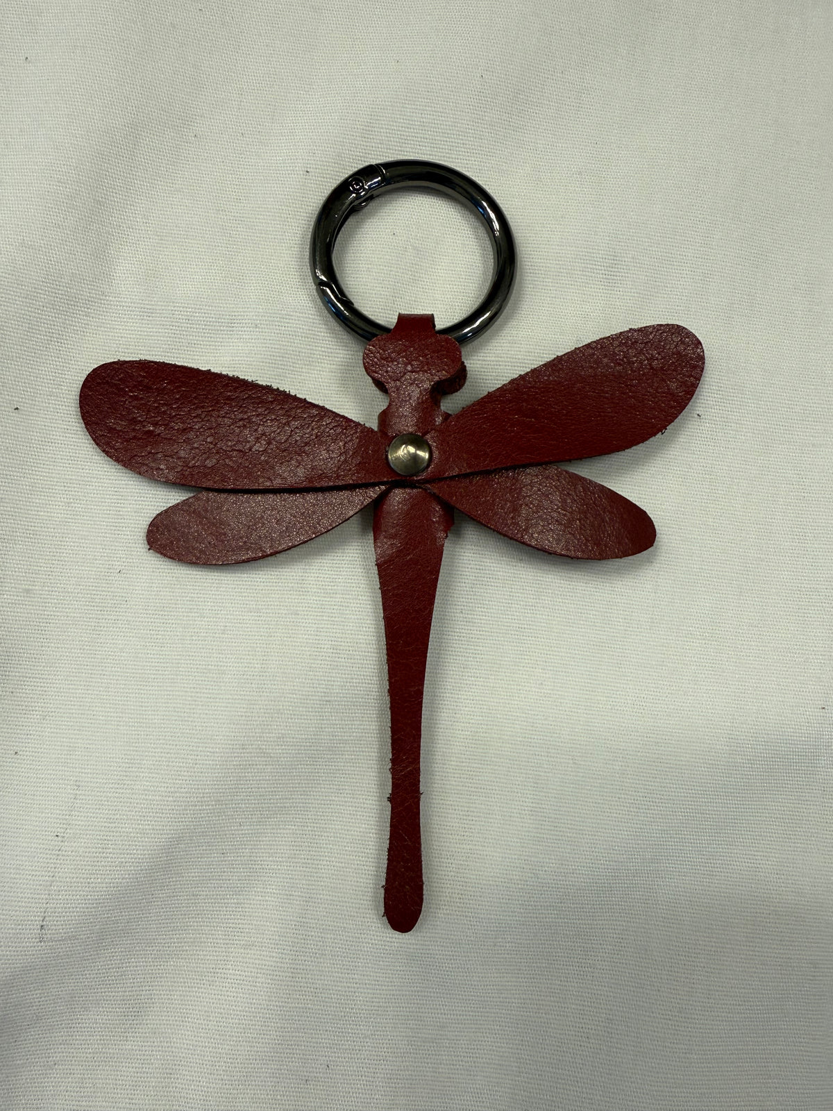 Leather Dragonfly Bag Charm