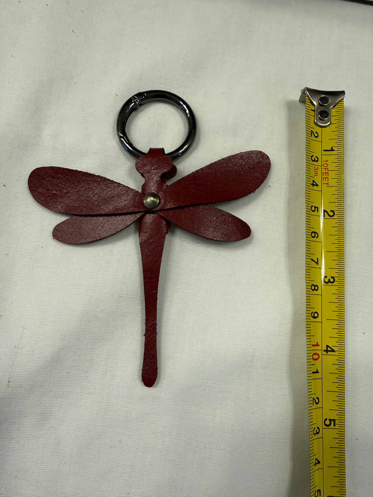 Leather Dragonfly Bag Charm
