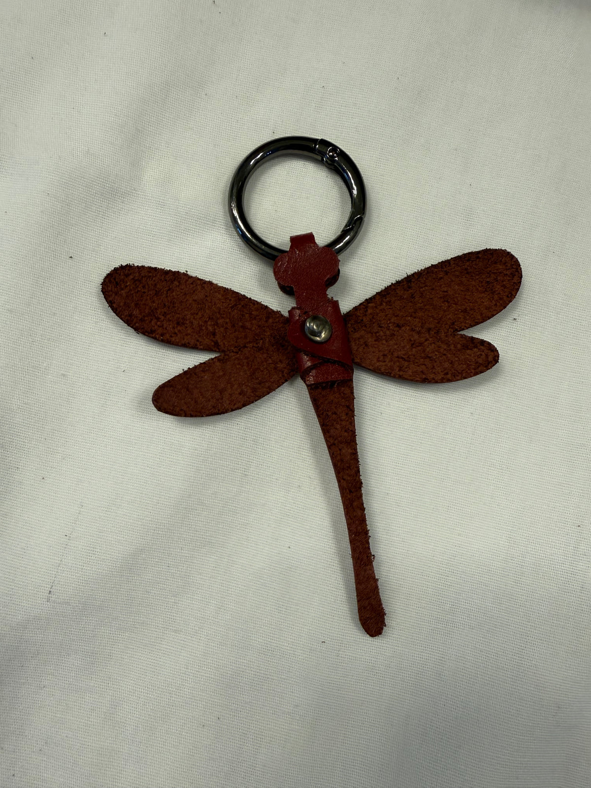 Leather Dragonfly Bag Charm