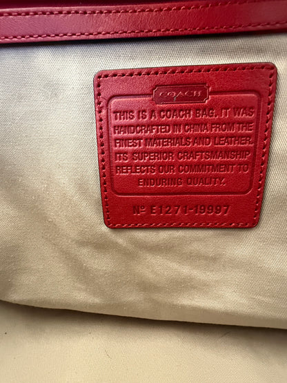 Pre-Loved Coach Legacy American Icon Tote in Red Leather | Style 19997