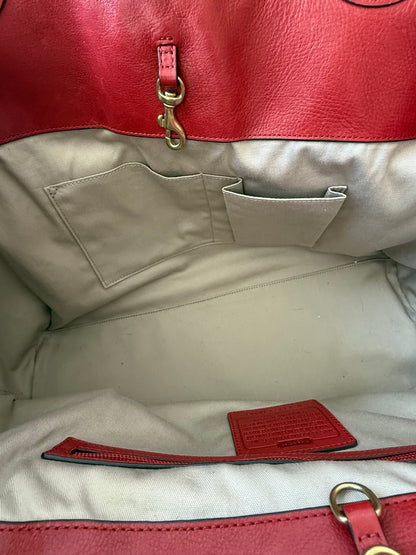 Pre-Loved Coach Legacy American Icon Tote in Red Leather | Style 19997