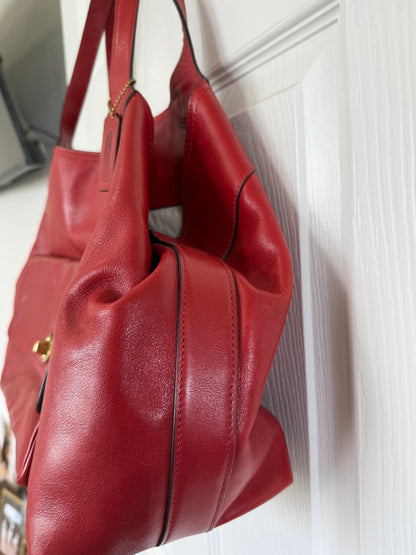 Pre-Loved Coach Legacy American Icon Tote in Red Leather | Style 19997