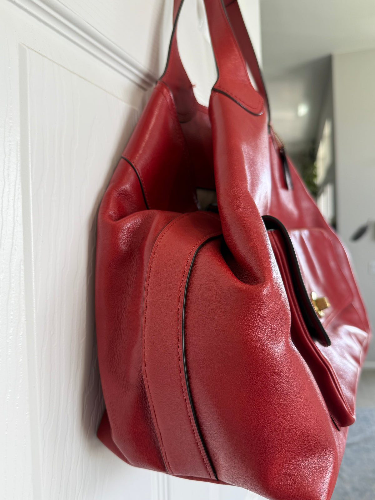 Pre-Loved Coach Legacy American Icon Tote in Red Leather | Style 19997