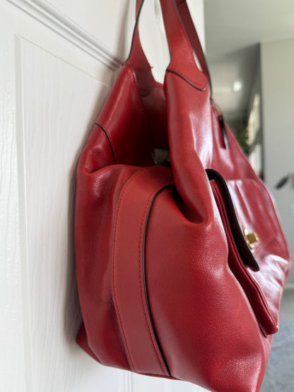 Pre-Loved Coach Legacy American Icon Tote in Red Leather | Style 19997