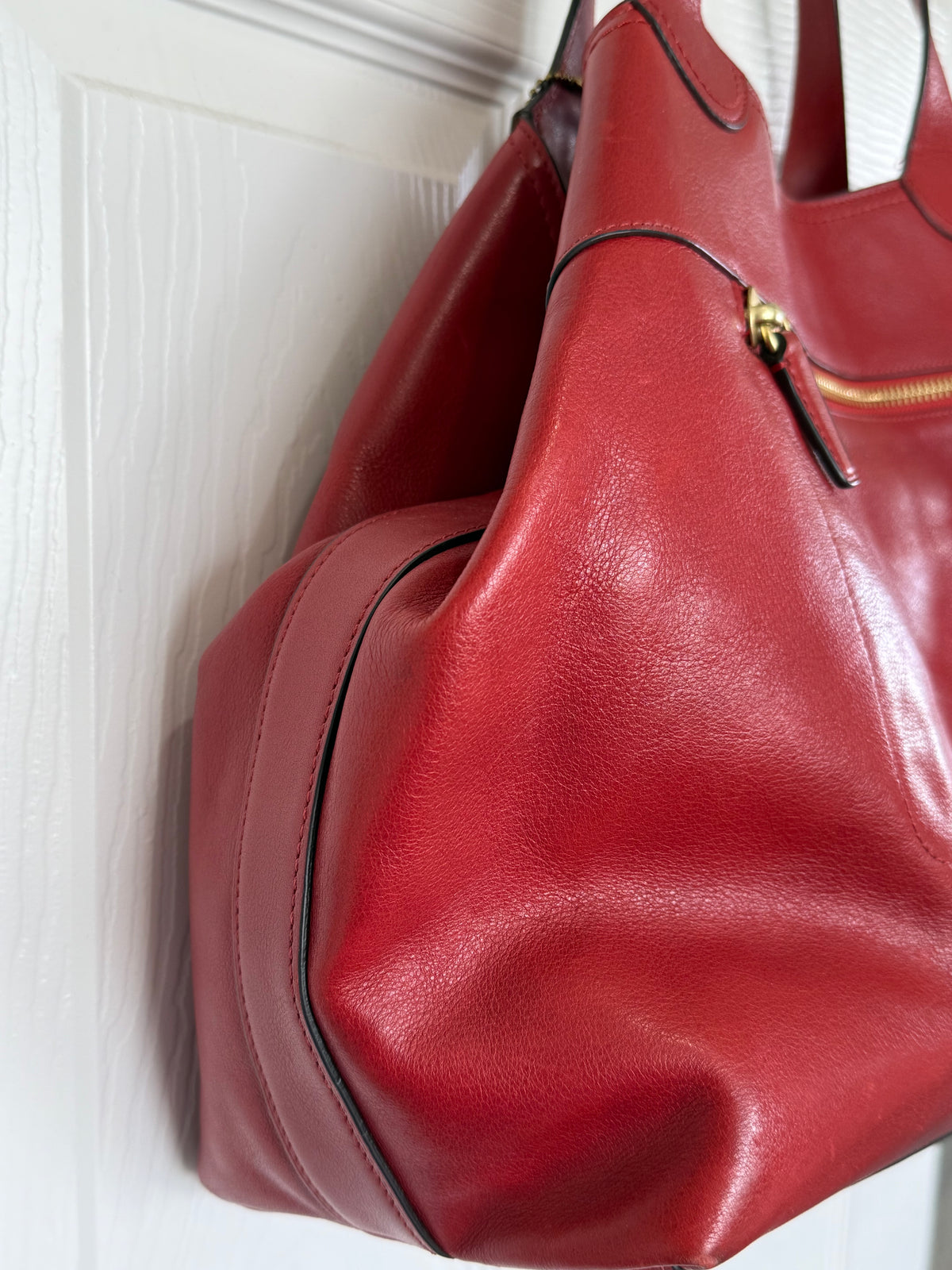 Pre-Loved Coach Legacy American Icon Tote in Red Leather | Style 19997