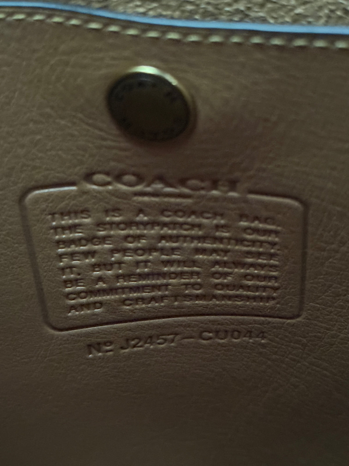 Pre-Loved Coach Brooklyn 39 Hobo Bag in Natural Grain Leather | Style CU044