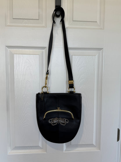Pre-Loved Chelsea Champlain x Coach Collaboration Tattoo Ram Skull Moth Watermelon Bag