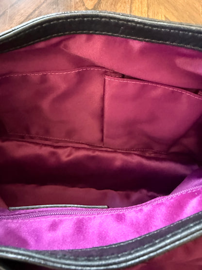 Pre-Loved Coach Garcia Bag Black Leather Replacement Hangtag