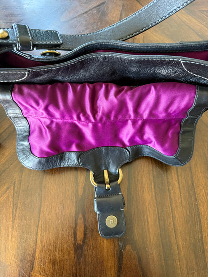 Pre-Loved Coach Garcia Bag Black Leather Replacement Hangtag