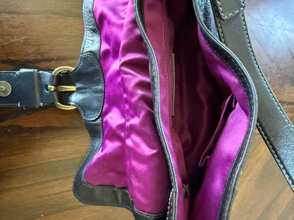 Pre-Loved Coach Garcia Bag Black Leather Replacement Hangtag