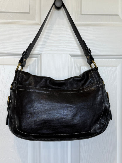Pre-Loved Coach Garcia Bag Black Leather Replacement Hangtag