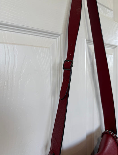 Ships 10.13.26 Pre-Loved Coach Red Dakotah Fringe Bag No Hangtag