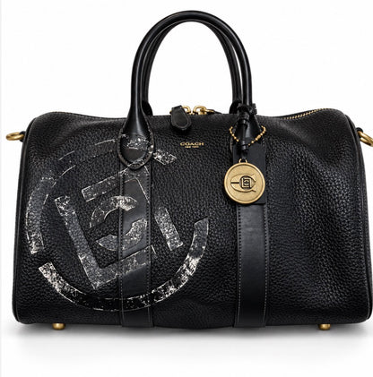 Ships 10.13.26 Pre-Loved Coach x CLOT Collaboration Compass 35 with Crossbody Strap