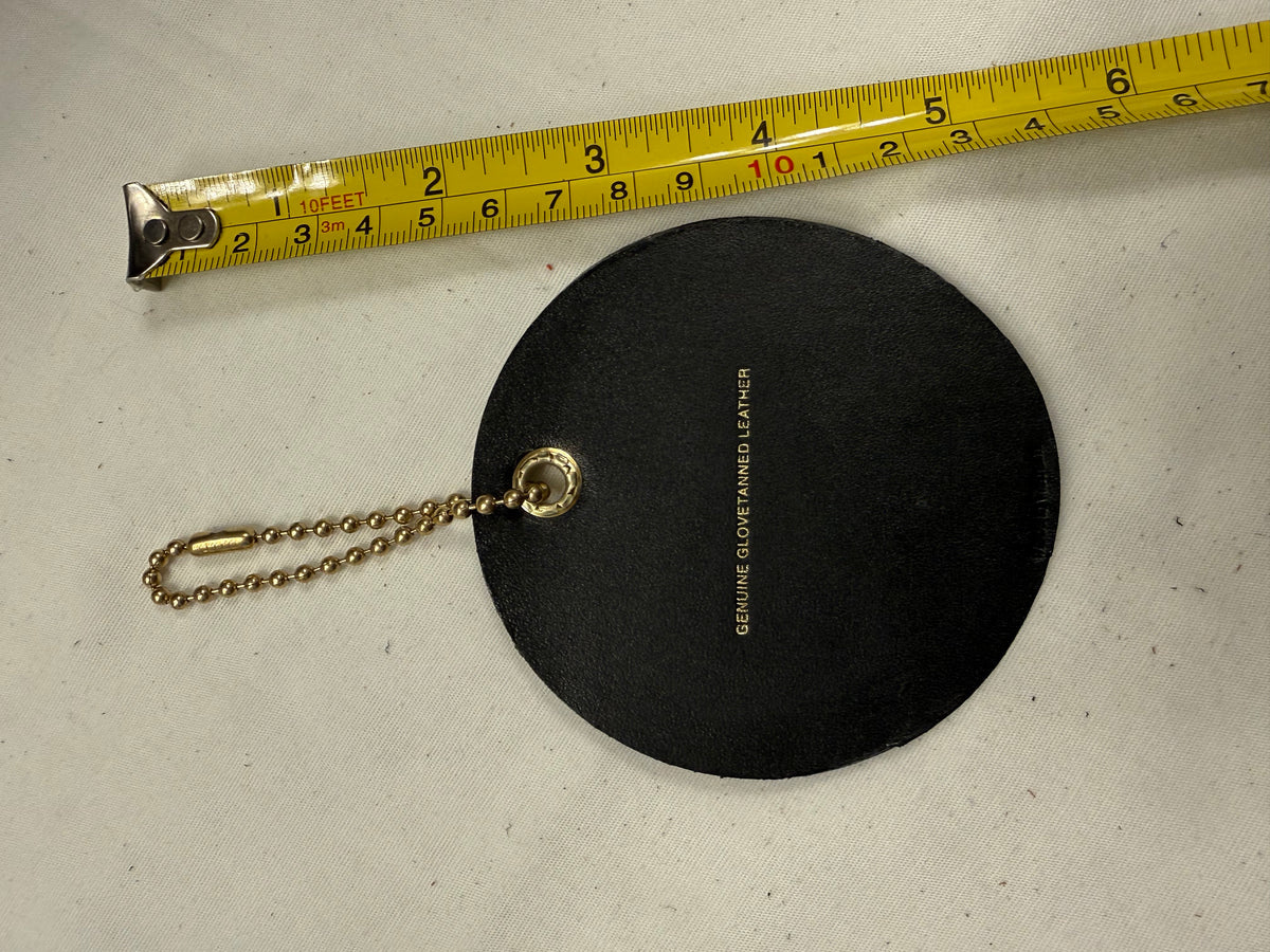 Repurposed Piece of a Coach Coaster Holder with a Rubber Ducky Patch Bag Charm