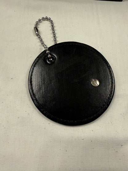 Repurposed and Painted 1990s Coach Coaster with Coach Tea Rose Rivet Bag Charm